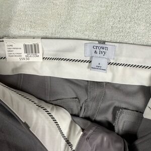 Crown & Ivy gray dress pants skinny